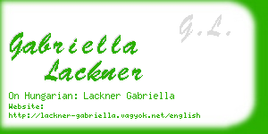 gabriella lackner business card